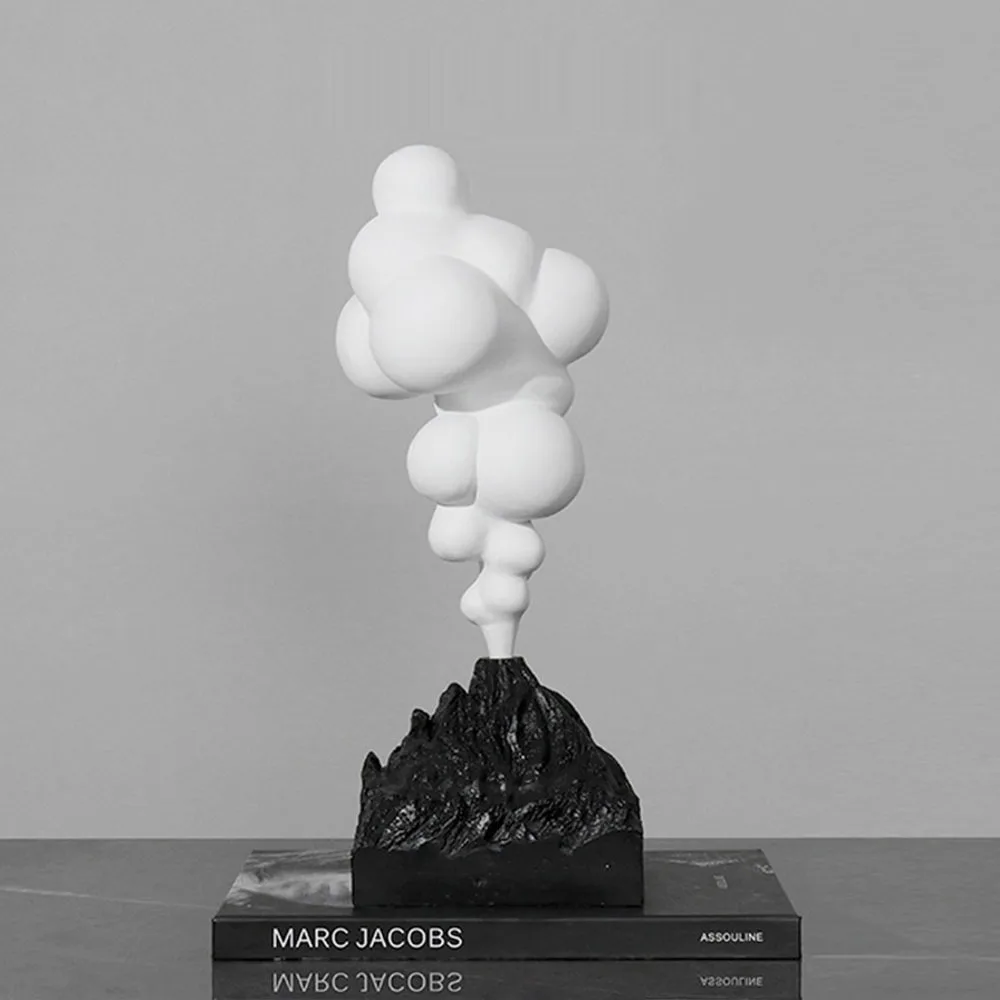 볼케이노 폭발 40cm 모던아트웍 크리에이티브 조각상_ 홈&사무실 데코 유니크 인테리어 소품