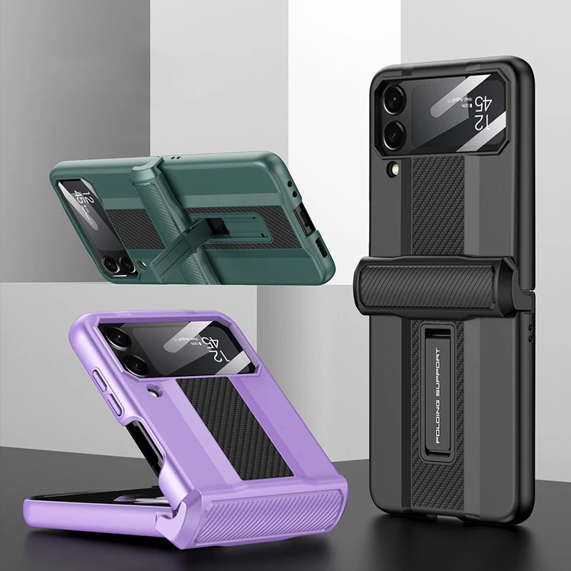 Z Flip3/Z Flip4 올인클루시브 마그네틱 샤프트 슈퍼 러닝 브래킷 휴대폰 케이스