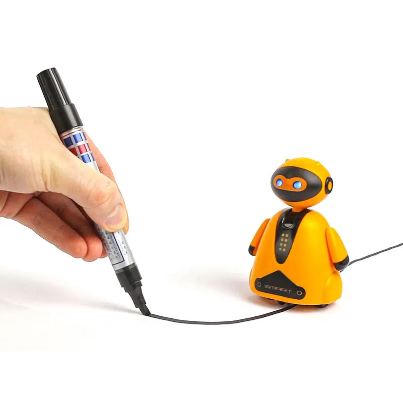 미니 유도 로봇 | 광 센서를 통해 흰 종이의 검은 선을 인식하고 선의 방향을 따라 이동하는 로봇 장난감