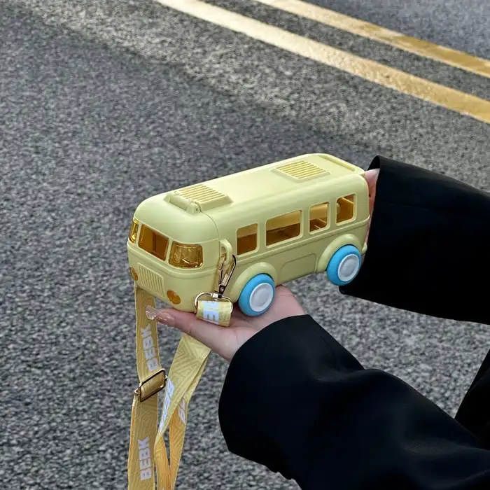 새로운 버스 모양 휴대용 워터 컵